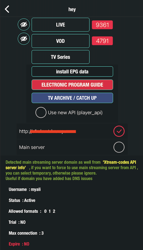 iptv installed on gse details loaded