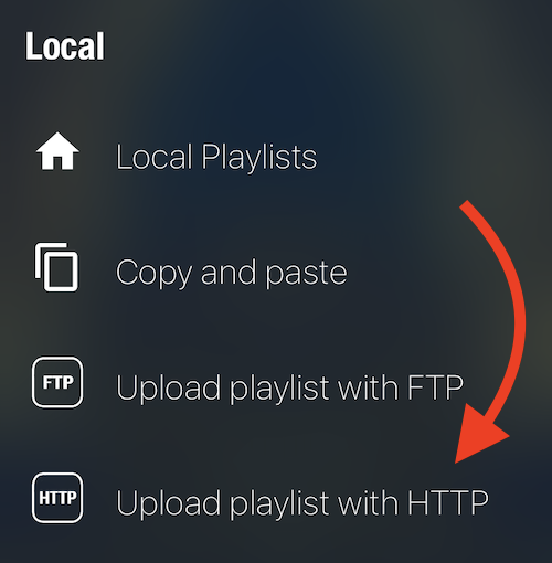 left column local import option