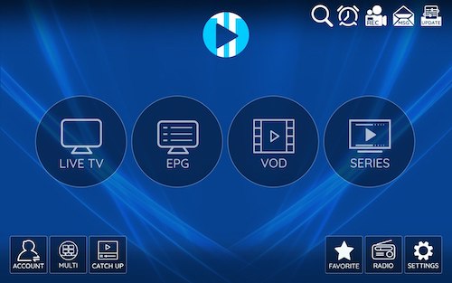 xciptv dashboard loaded