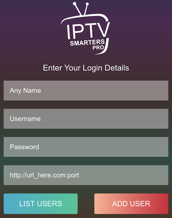 iptv smarters pro xtream codes login part